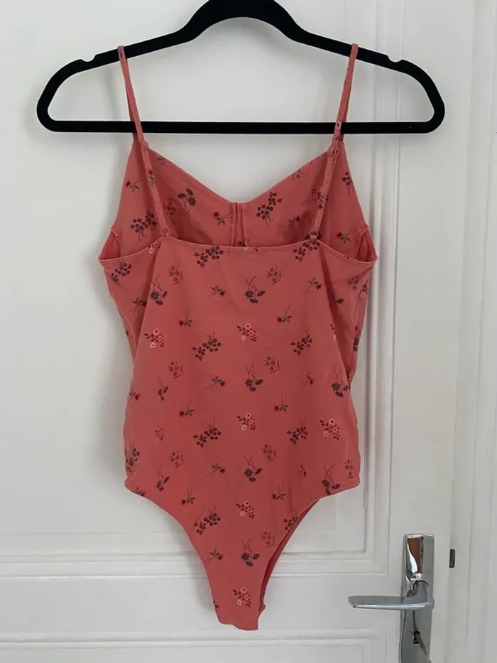 Body Undiz rose à fleurs - photo numéro 2