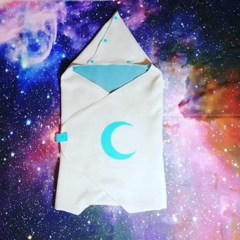 Nid d'ange Plume bleu lunaire 0-6 mois