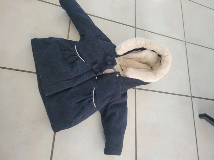 Manteau à capuche neuf Tape à l œil doublé polaire taille 12mois - photo numéro 4