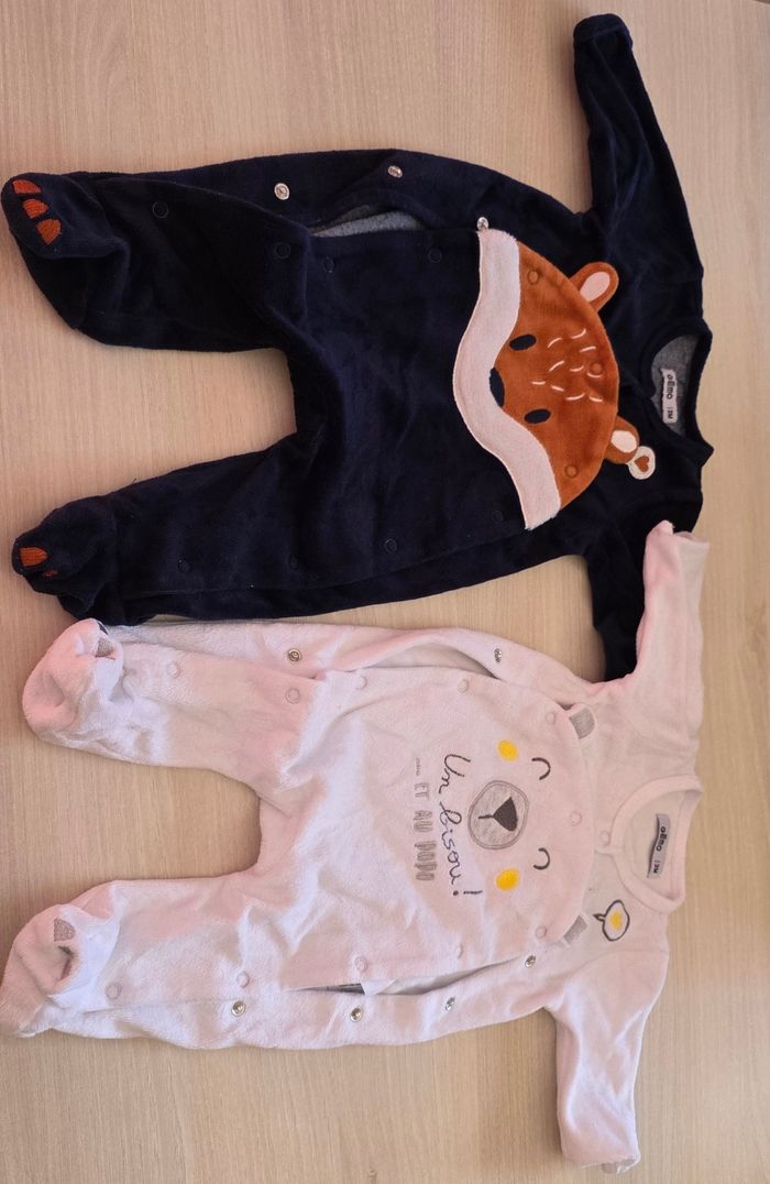 Pyjamas hiver 3mois 60cm