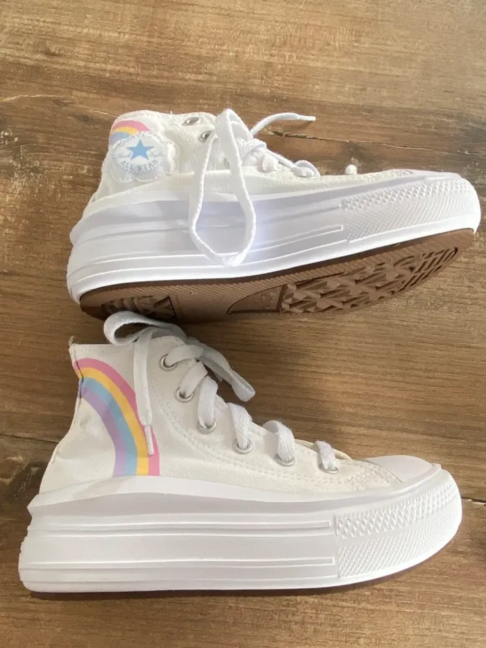 Converse arc en ciel fille - photo numéro 4