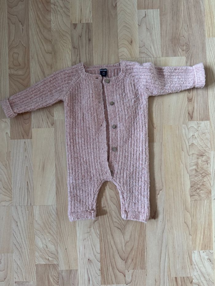 Combinaison rose en laine - photo numéro 1