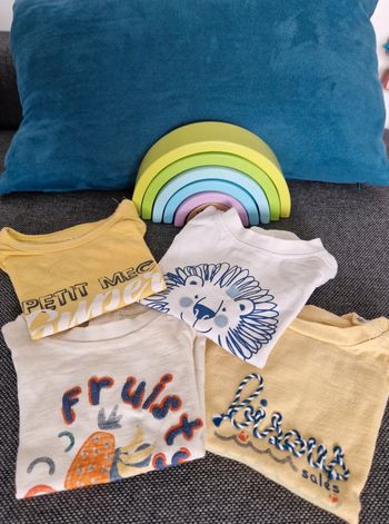 Lot 4 tee-shirt 3 mois