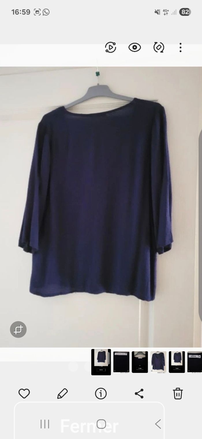 Blouse bleu marine Gémo - photo numéro 2