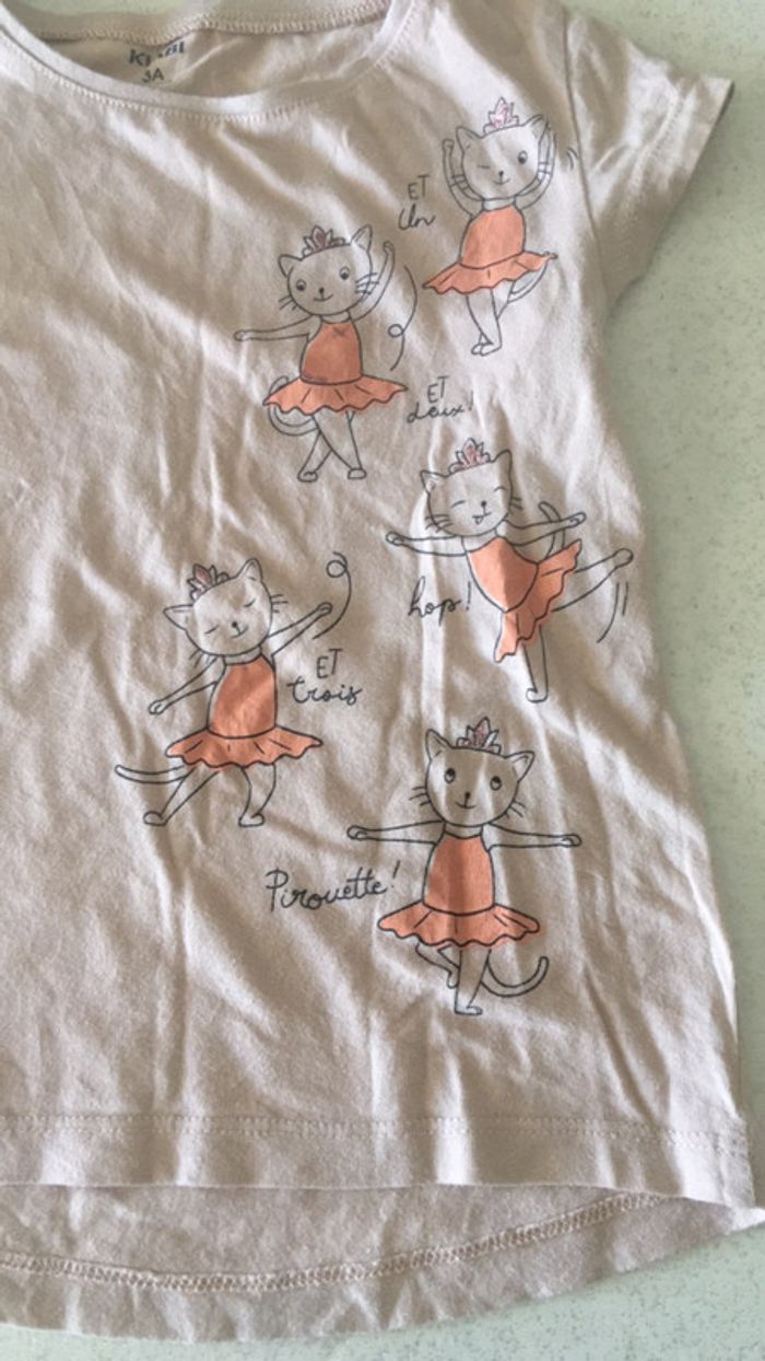 T-shirt 3 ans fille - photo numéro 2