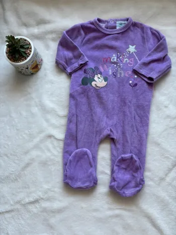 Pyjama velour mauve