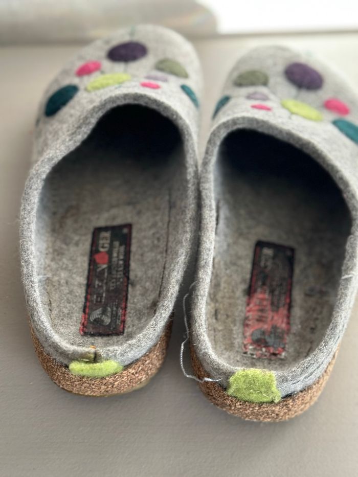 Magnifiques chaussons en laine