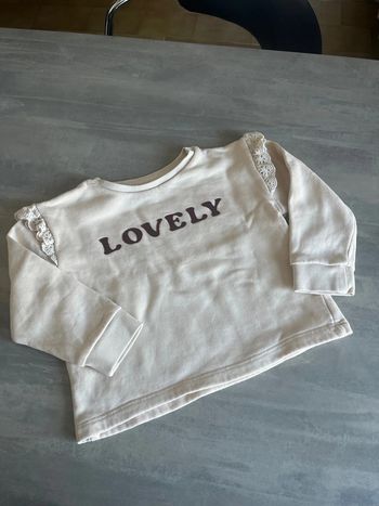 Sweat-shirt beige storytelling