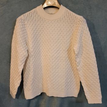 Pull Femme Torsadé en Laine 🧥 Taille 38 / 40