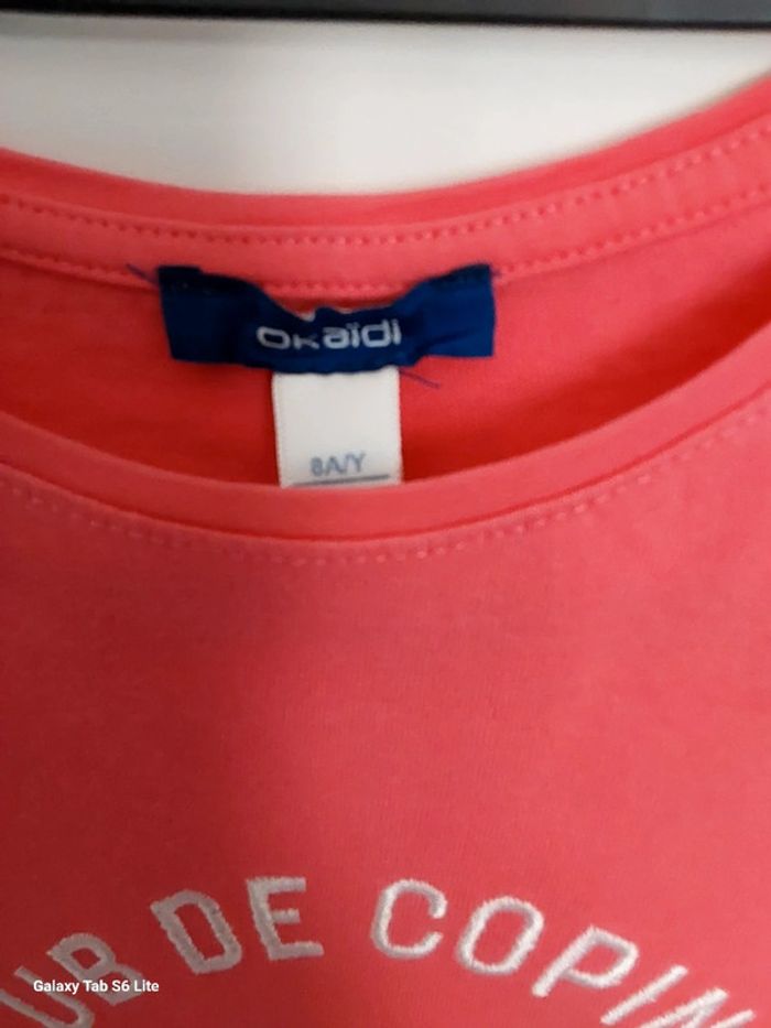 T shirt okaïdi fille 8 ans - photo numéro 2