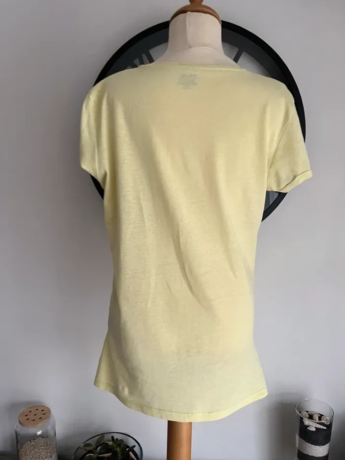 Tee-shirt fille jaune - photo numéro 3