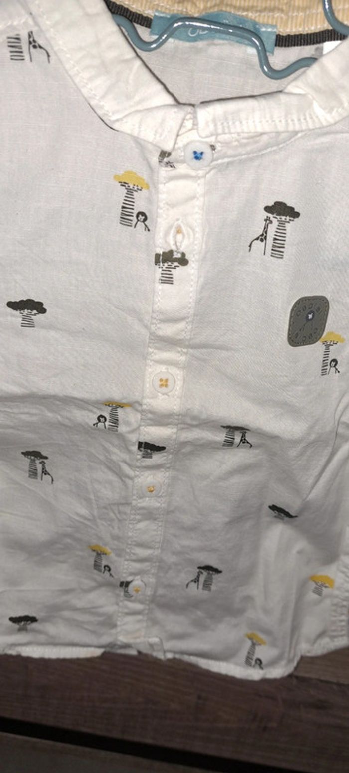Chemise manches courtes Obaïbi 12 mois - photo numéro 2