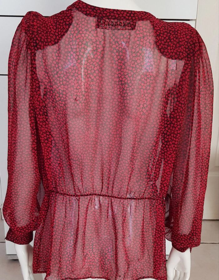 Blouse péplum transparente vintage - photo numéro 6