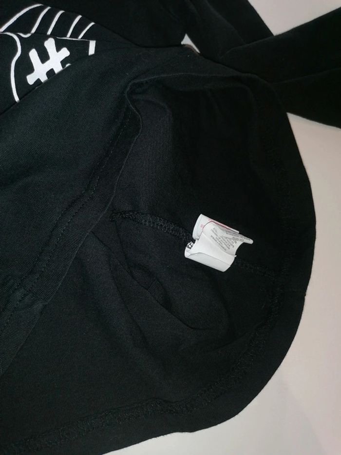 Tee-shirt noir petit 128cm - photo numéro 5