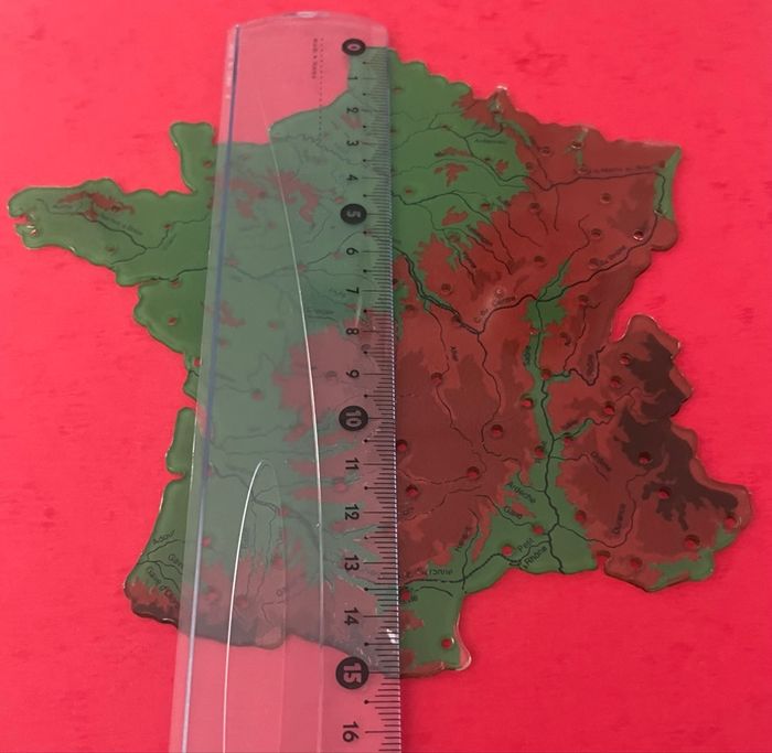Carte de France en plastique