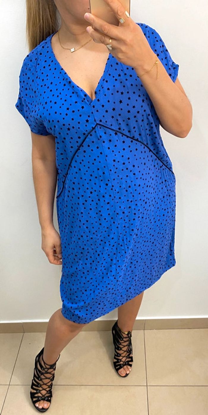 Jolie Robe Fluide Sans Manche Taille L - photo numéro 2