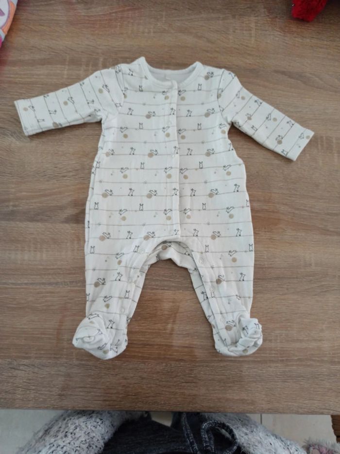 Pyjama blanc/taupe 🐰