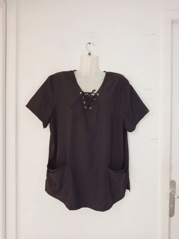 Blouse manches courtes à poches femme