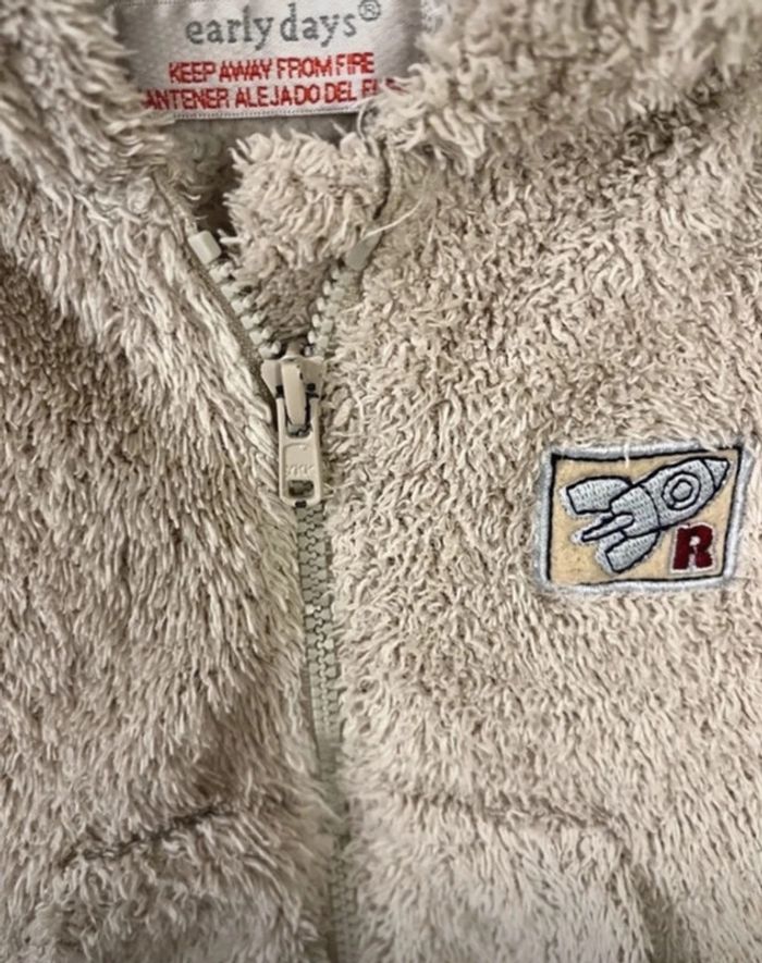 Gilet à capuche doux garçon 3 mois - photo numéro 2