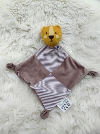 Doudou plat Mes Petits Cailloux tigre ours