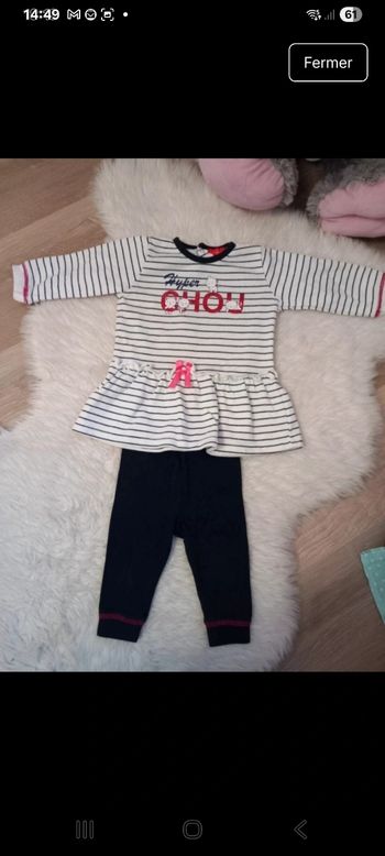 Très jolie ensemble 6 mois Tissaia