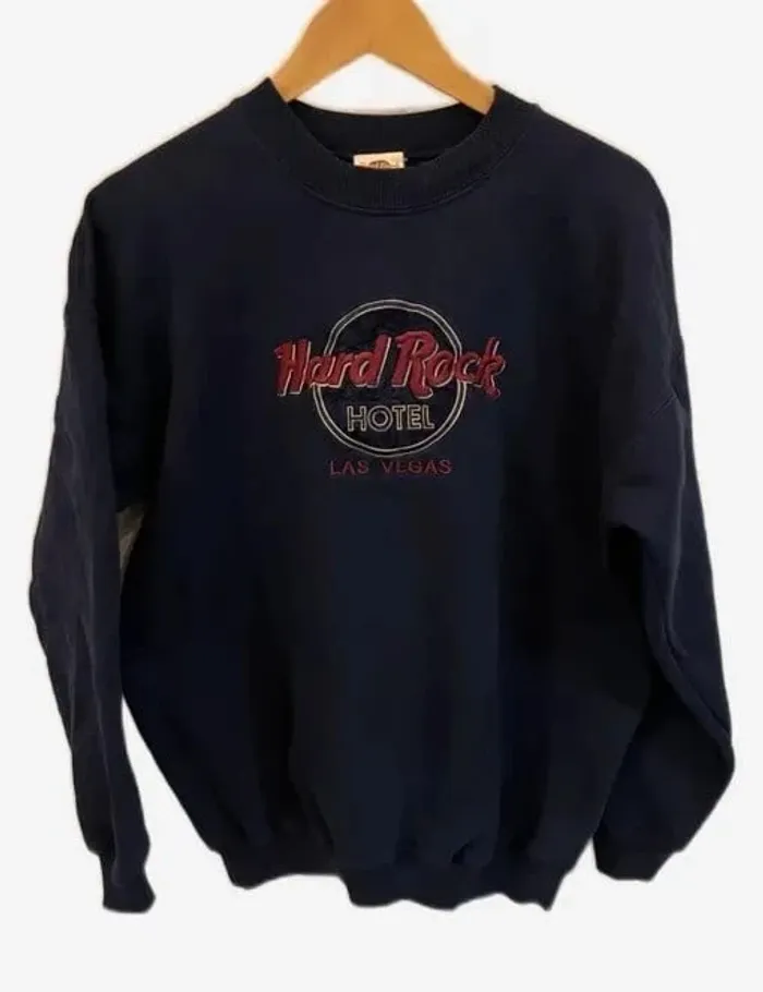 Crewneck Hard Rock Hotel Las Vegas Full Embroided Mens L