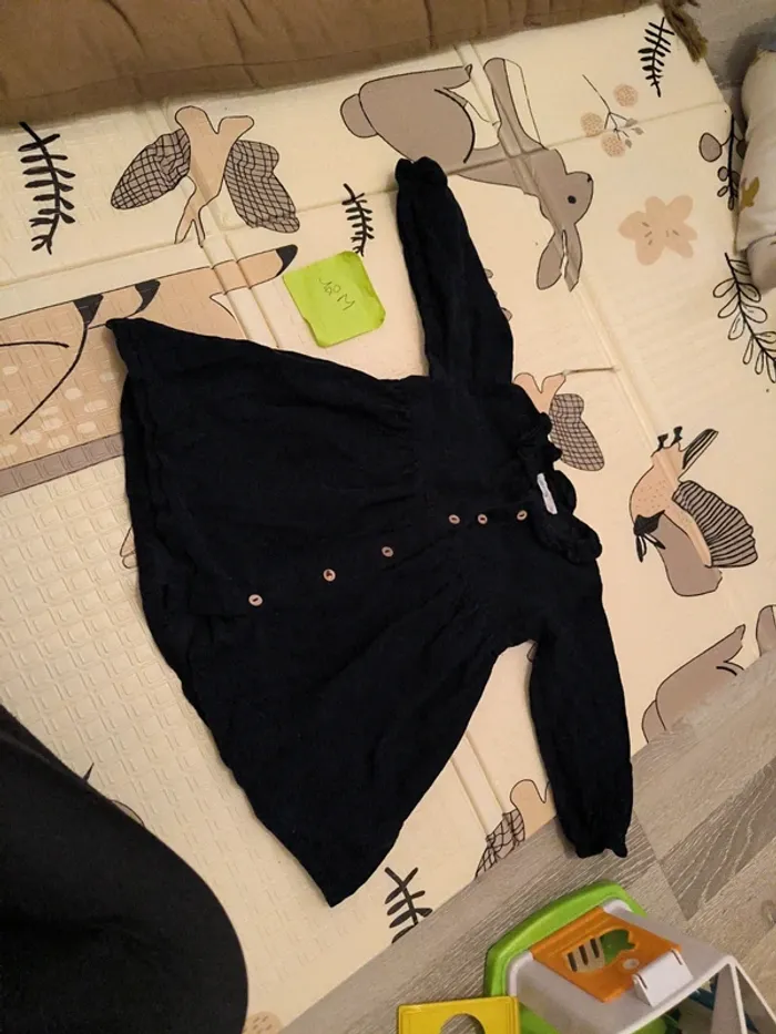 Robe velours noire