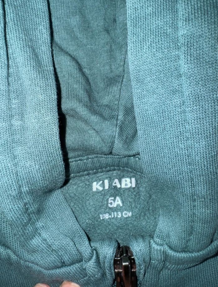 Gilet sweet vert Kiabi - photo numéro 2