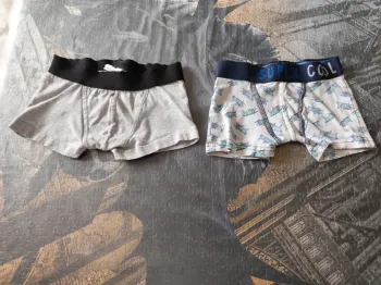 Lot de 2 caleçons tissaia taille 4-5 ans