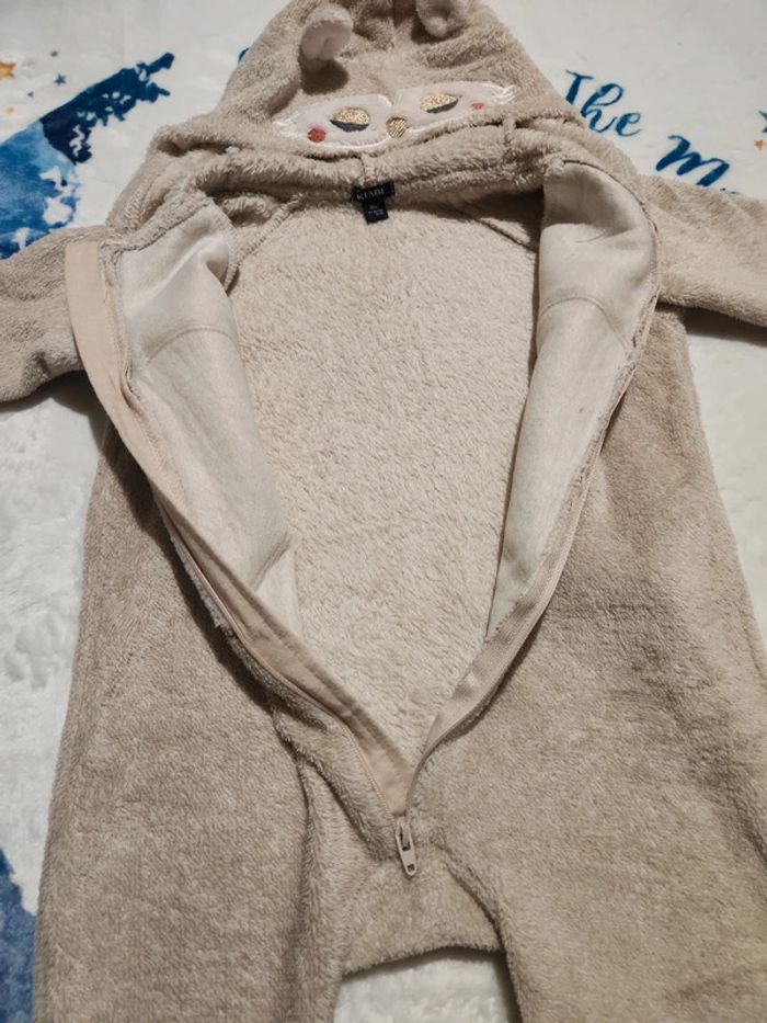 Surpyjama hibou / chouette beige kiabi 18 mois 77/82 cm - photo numéro 10
