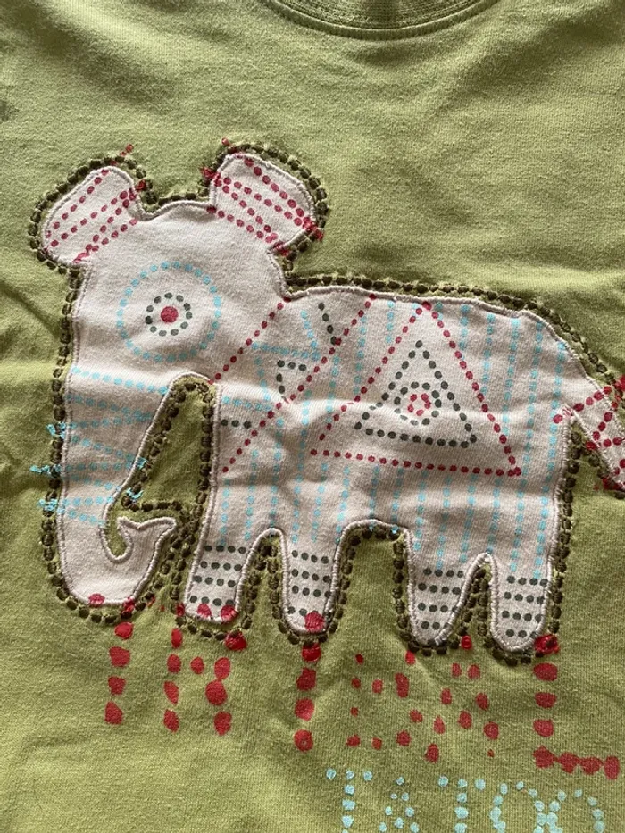 Ensemble 24 mois – Tee-shirt manches longues + pantalon large - photo numéro 3