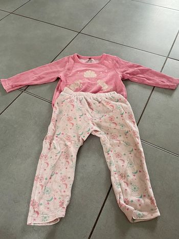 Pyjama fille 2 pièces orchestra velours licorne 23 mois