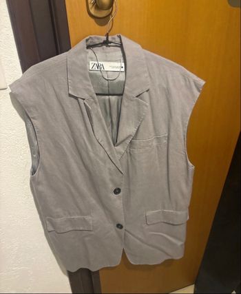 Blazer sans manche gris 