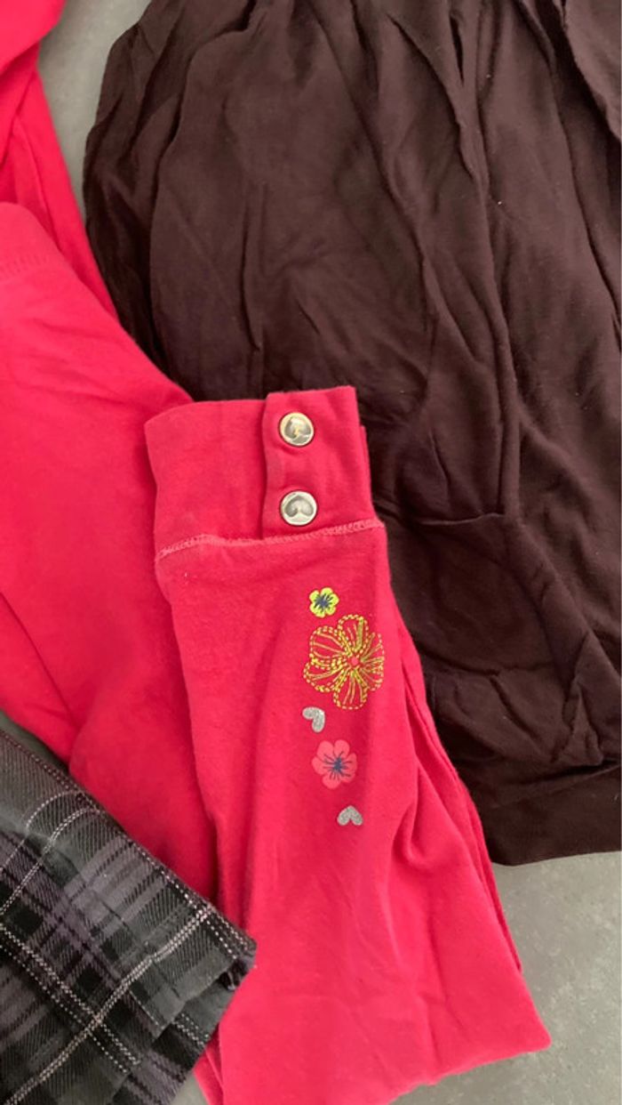 Lot ensemble garde robe vêtement tunique jupe robe fille 5 ans - photo numéro 3
