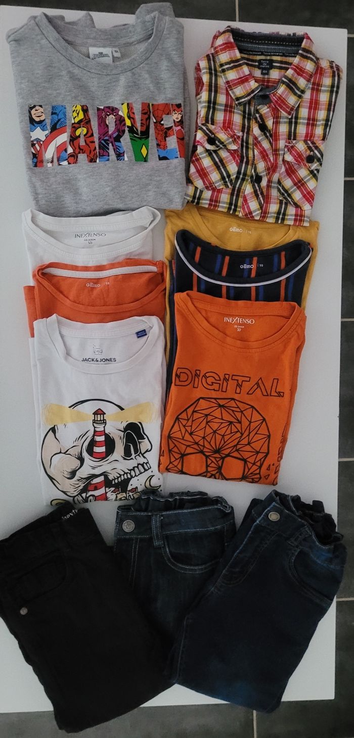 Lot vêtements garçon 10 ans