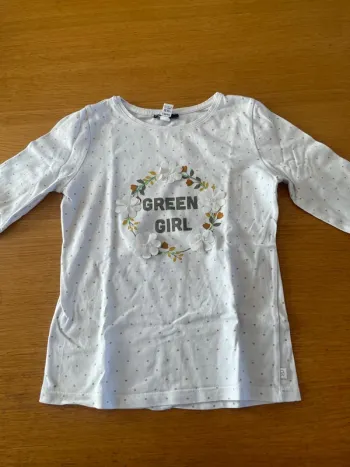 T-shirt manches longues Okaidi fille 8 ans