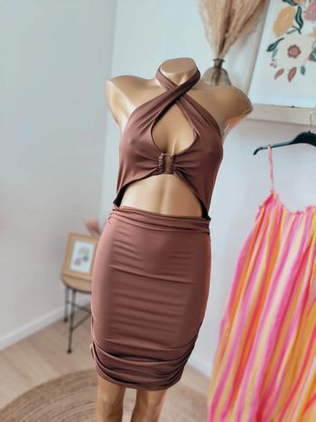 🌟 Robe Sexy Marron Taille M (38) - Neuve Jamais Portée 🌟