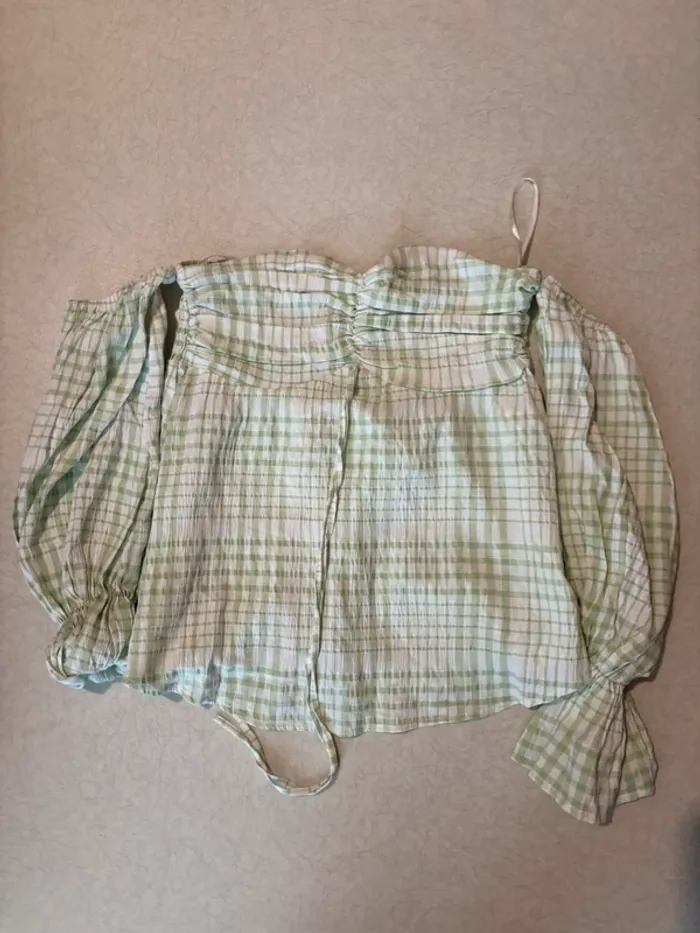 Haut shein vert bustier