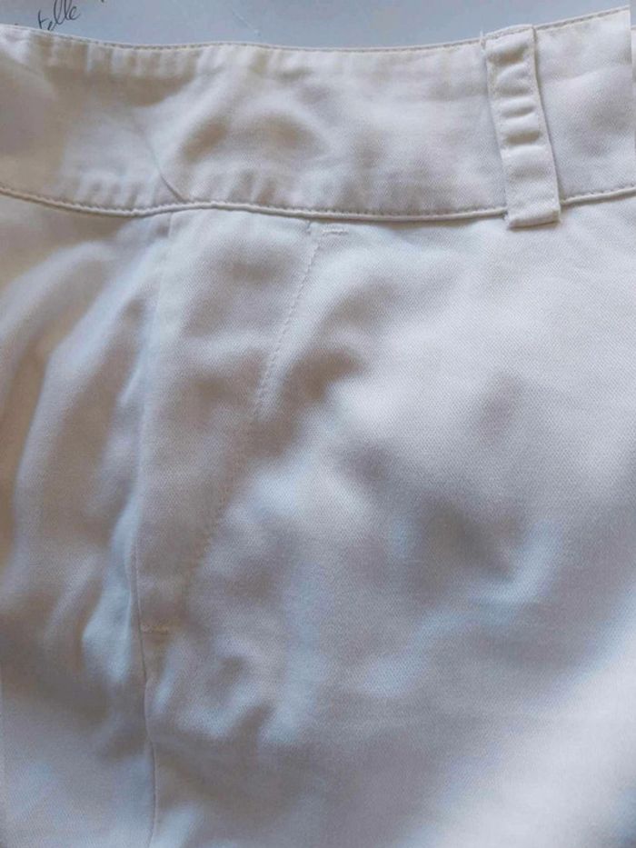Pantalon en toile  blanc cassé T38 - photo numéro 9