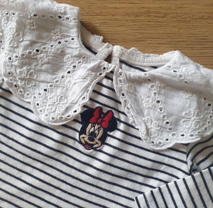🩷 Tee-shirt ML 3 mois Disney Minnie #emyfleury_3moisfille - photo numéro 2