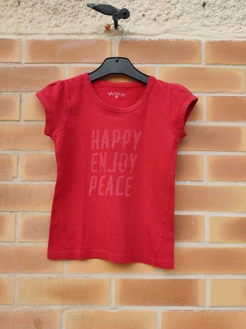 T-shirt fille 8 ans rouge CFK comme neuf