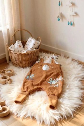 Petit Beguin 🌟 Gigoteuse à Pied Mixte moutarde - pied antidérapant rabattable - 24 / 36 mois