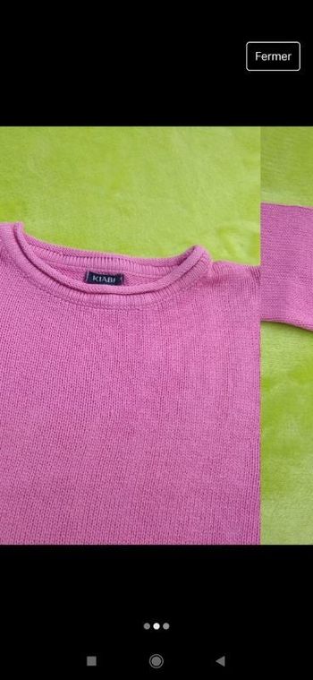 Pull rose Kiabi taille 4 ans
