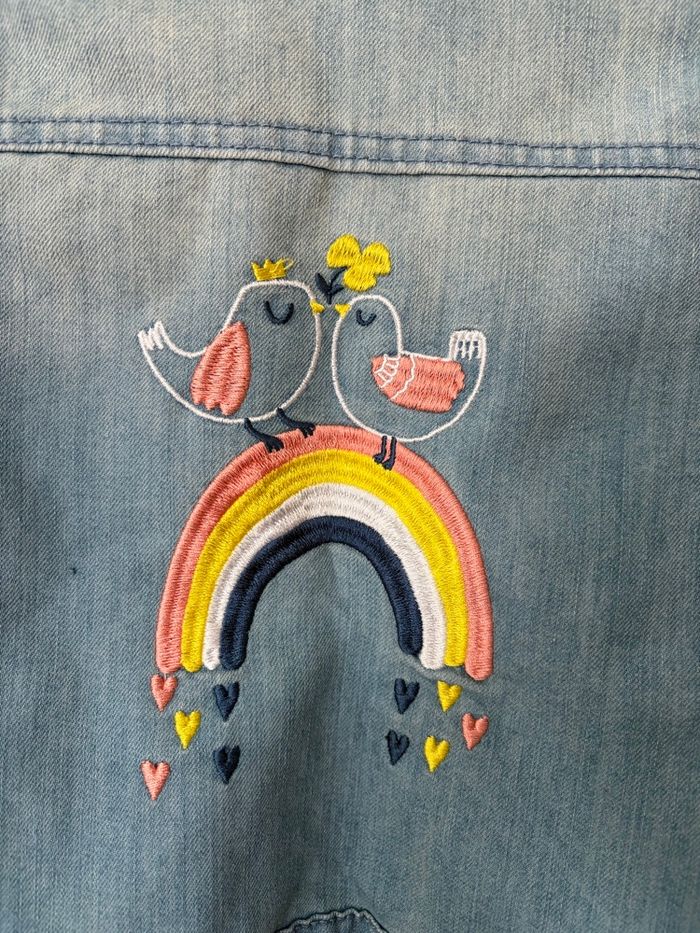 Veste en jeans fille 36m 3a - photo numéro 7
