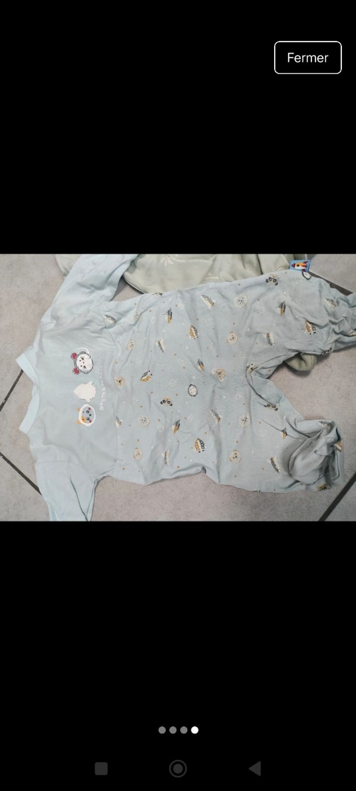 Lot de 3 pyjama 1 mois - photo numéro 4