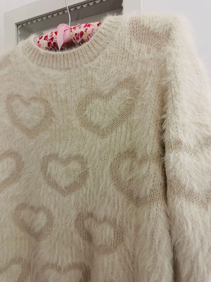 Pull doudou fourrure étoiles - photo numéro 2