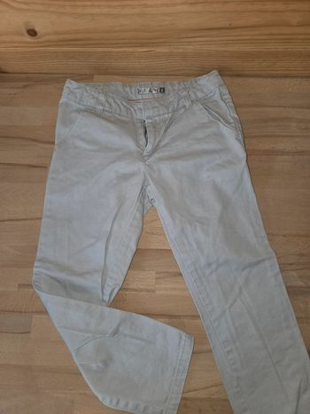 Pantalon type chino blanc taille 6 ans