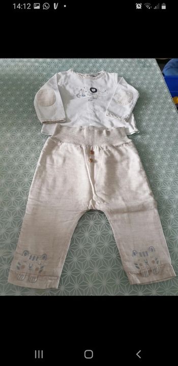 Ensemble Tee-shirt et sarouel sergent-major 12 mois