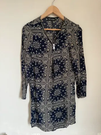 Robe imprimée marine