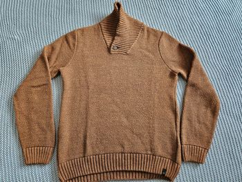 Pull maille camel